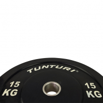 Диск бамперный черный TUNTURI 15 кг