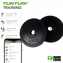 Диск обрезиненный TUNTURI 2.5 кг пара