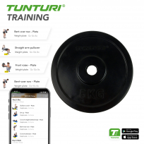 Диск обрезиненный TUNTURI 5 кг