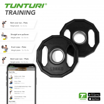 Диск олимпийский обрезиненный TUNTURI 1.25 кг пара