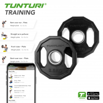 Диск олимпийский обрезиненный TUNTURI 2.5 кг пара