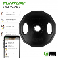Диск олимпийский обрезиненный TUNTURI 15 кг