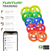 Диск для аэробики обрезиненный TUNTURI 10 кг
